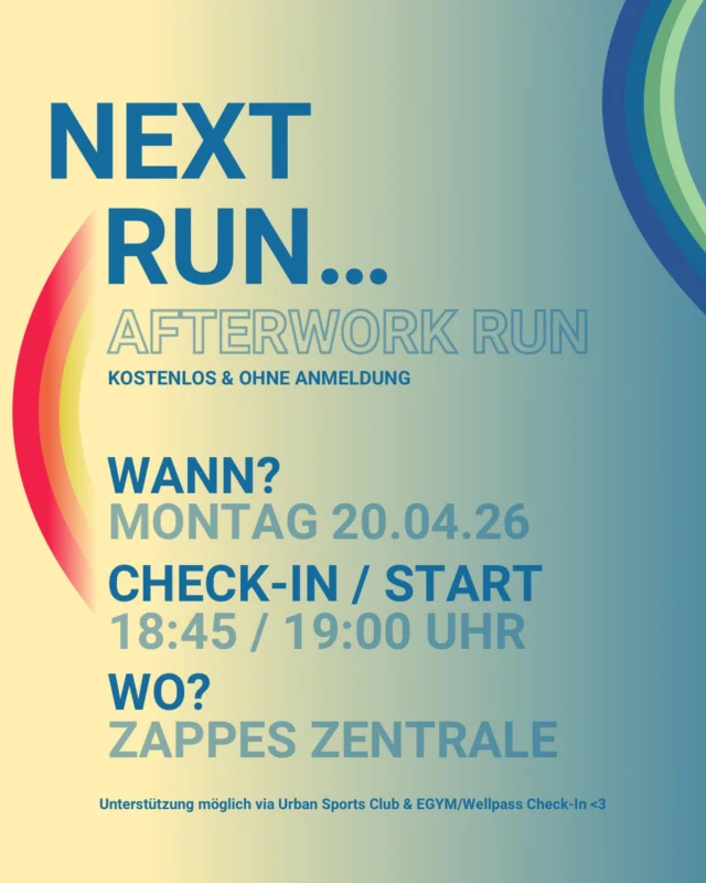 RUN FOR LOVE | Single-Runclub x Zappes Zentrale — bootcamp-studio i Köln — 2